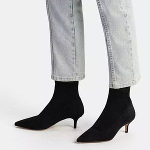 *NWT* COACH - Jade Black Suede Pointed Toe Boot (9)